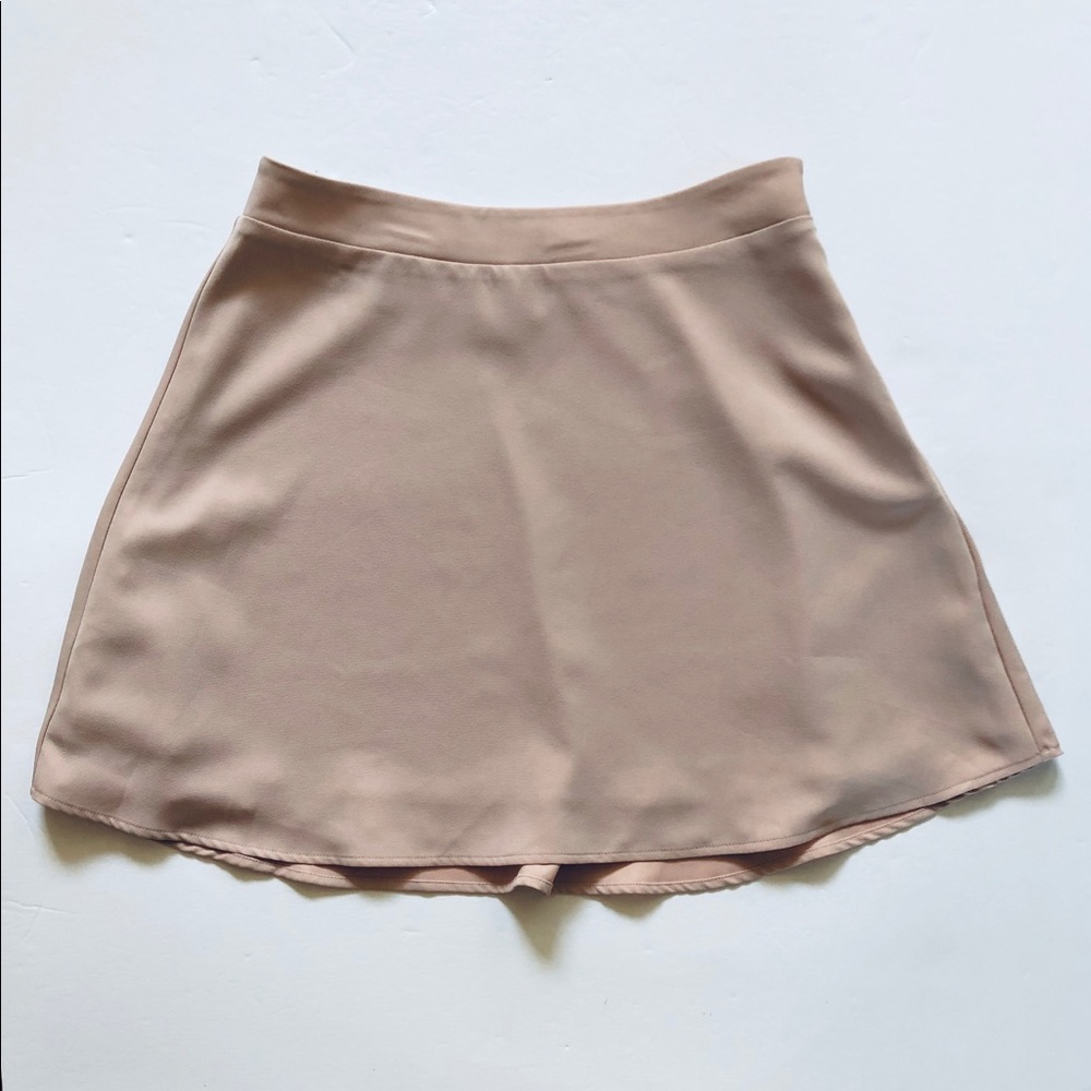 Tobi Swirly Mini Skirt Blush Color, Medium Lined
